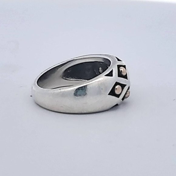 James Avery Silver and Gold Lattice Ring - Picture 7 of 12